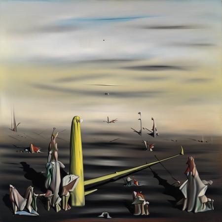 Yves Tanguy Surrealism Style SDXL