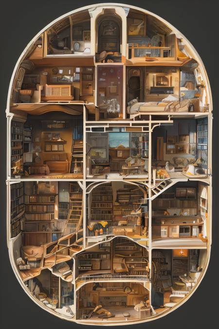 style of Cutaway view 242