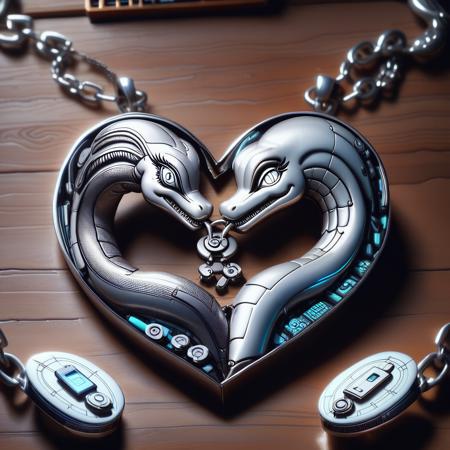 ? Split Heart Necklace PDXL ? - Custom broken heart necklace