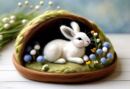Needle felt Lora XL