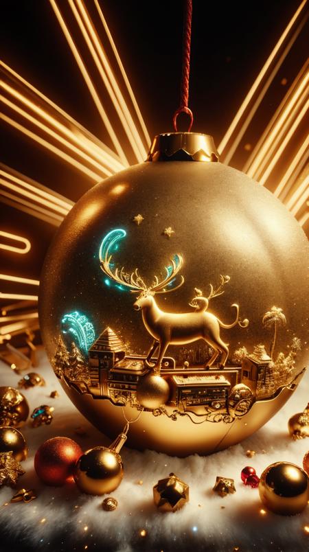 Neon Christmas Style - SD1.5 + SDXL