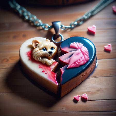 ? Split Heart Necklace PDXL ? - Custom broken heart necklace