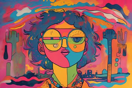 psychedelic funk art style
