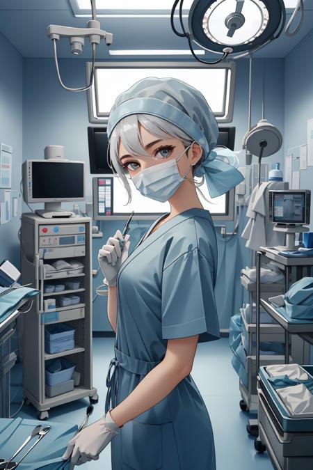 Doctor with Surgical tools