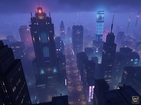Gotham City - Gotham Knights [FLUX] LoRA Background