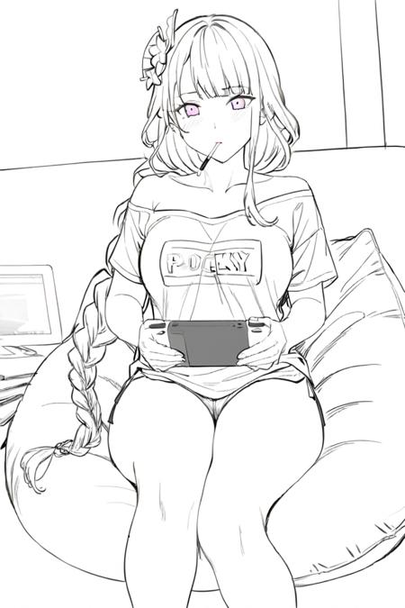 线稿lineart for Animagine