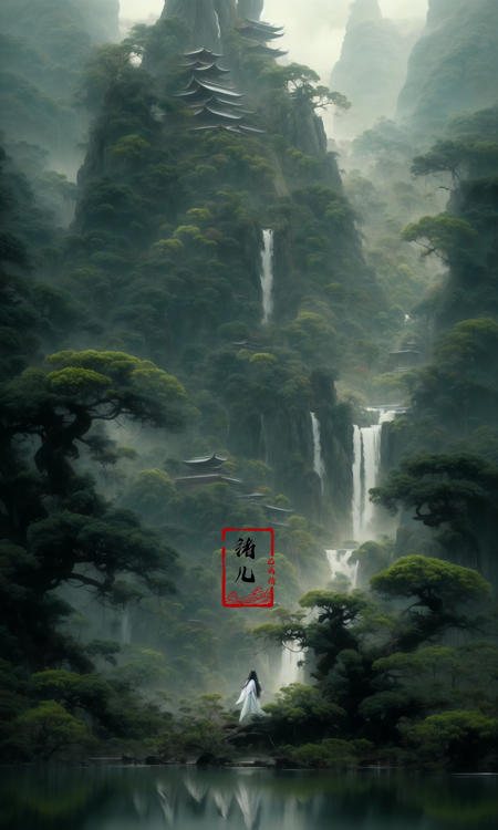 绪儿-【古风松】【 Gufeng pine 】 theme scenery