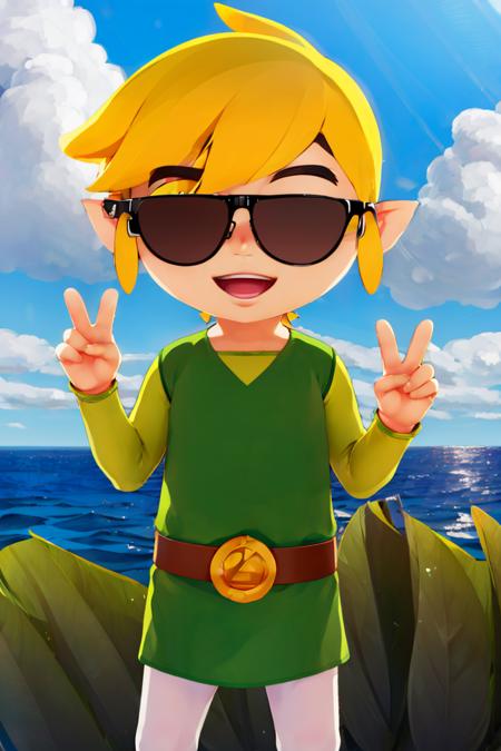 Santa Link! Toon Link - Multiple Outfits (The Legend Of Zelda: Wind Waker) [Pony & SD1.5]