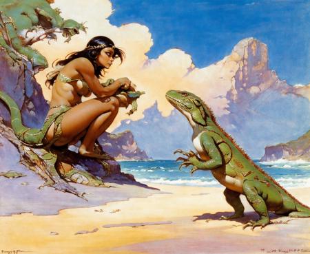 Frank Frazetta (SD 1.5) art style