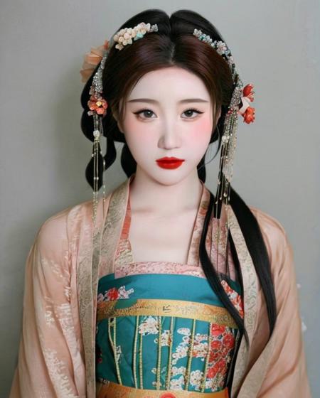 花想容-LoRA-汉服&唐装&簪花/真实系/Hanfu&Ttraditional Chinese clothing/Realistic