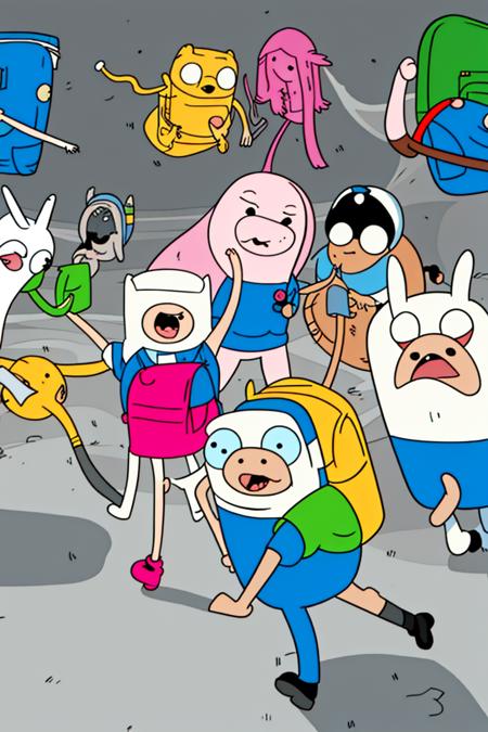 Adventure Time cartoon style