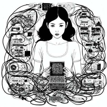 djz Lineart Girl
