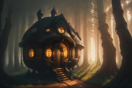 Better Hobbit House - fantasy cottage in the style of Lord of The Rings