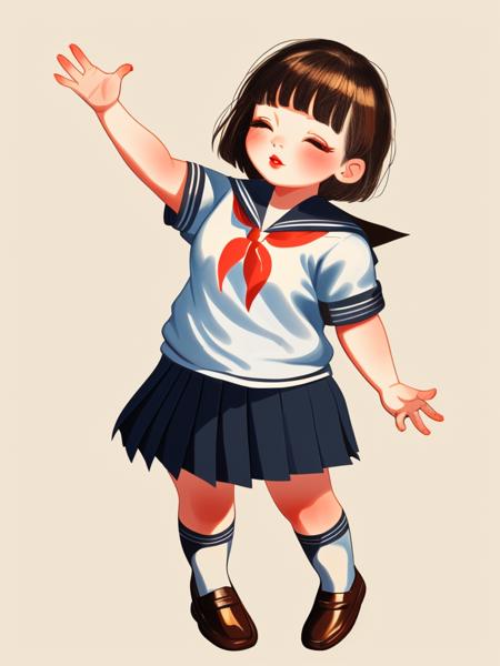 FRESH IDEAS@ hand-painted little chubby child
