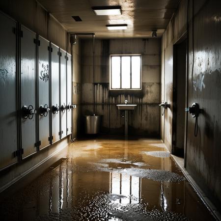 Prison shower background