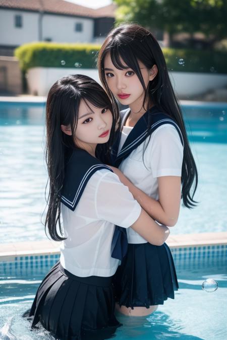 清凉一夏 水手服与水 serafuku and water