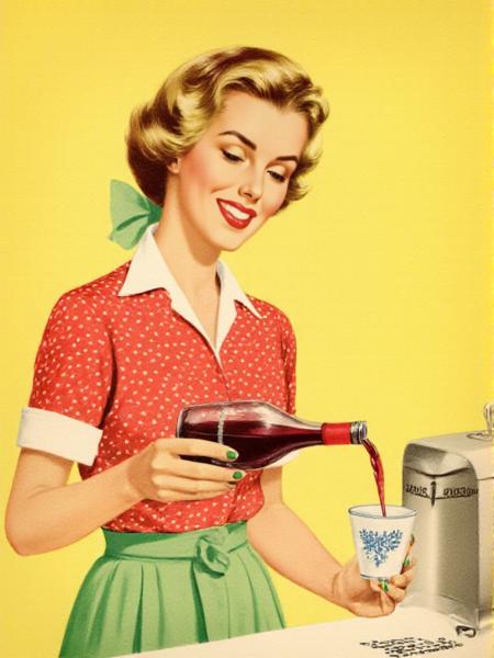 50s Illustration Style