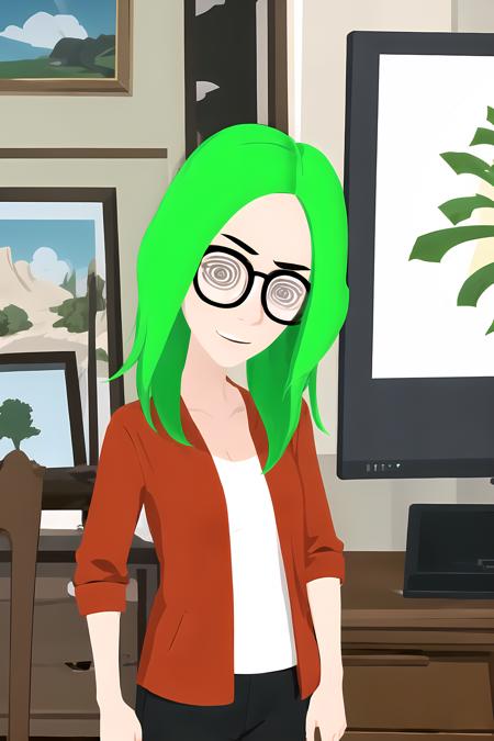 Midoriko - Trouble Busters (Vyond Stock Character)版本v1 (ID: 376649)