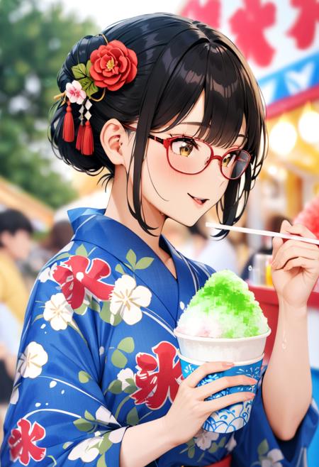 かき氷 shaved ice SDXL