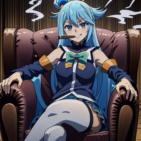 smoking on lounge chair版本v1.0 (ID: 303589)