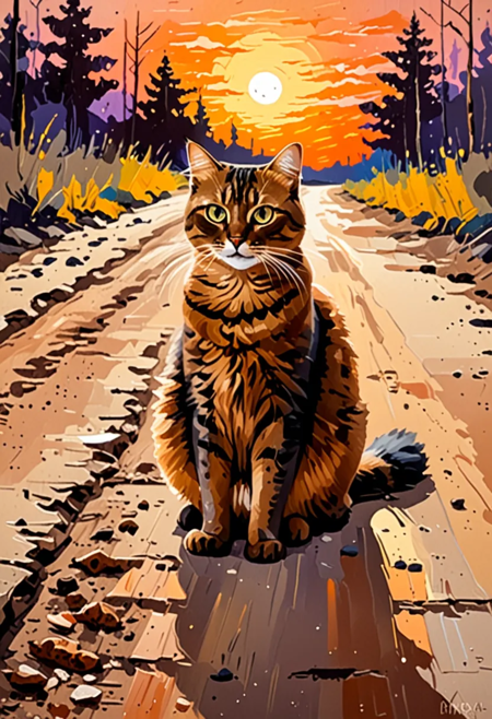 Brown Cat SDXL