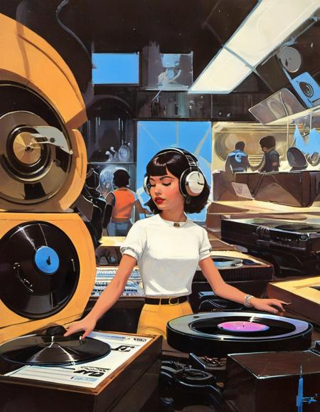 1960's Science Fiction Book Covers - Syd Mead Style - SDXL 1.0