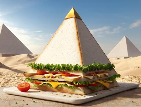 Unweathered Giza Pyramids