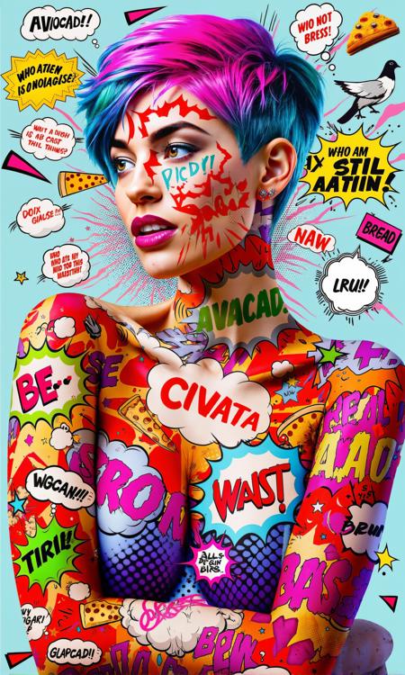 Comic Pop Art Skin [FLUX]