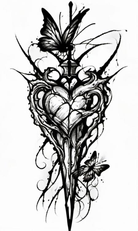 Tattoo design | diablo and horrible design