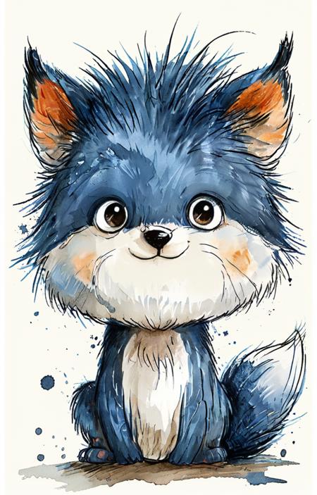 A painting style that combines blue and white colors - tangbohu [SDXL] 26