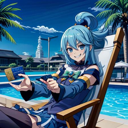 talking on phone in resort