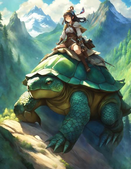 riding on a版本SDXL V1.0 (ID: 385845)
