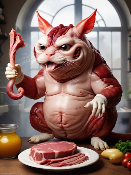 Raw Meat Style [LoRA 1.5+SDXL]