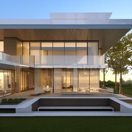 LoRA GDM Luxury Modern House / Building Architecture