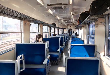 国鉄12系客車車内風景SDXL
