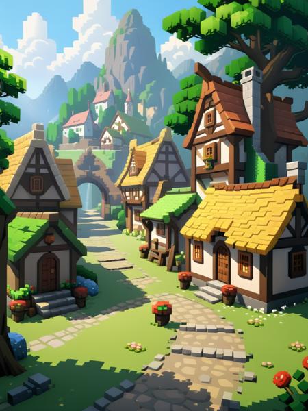 Cartoon Style XL -by Happy Ai/Game Scenes/Anime Style/Flat Anime/Flat Illustration/卡通/Q版/游戏人物场景/漫画のゲームシーン/만화 게임