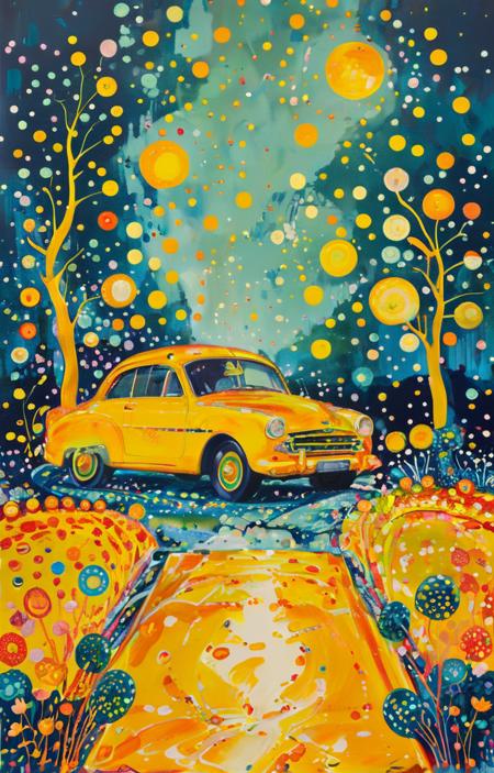 A painting style with colored dots - tangbohu [SDXL] 22