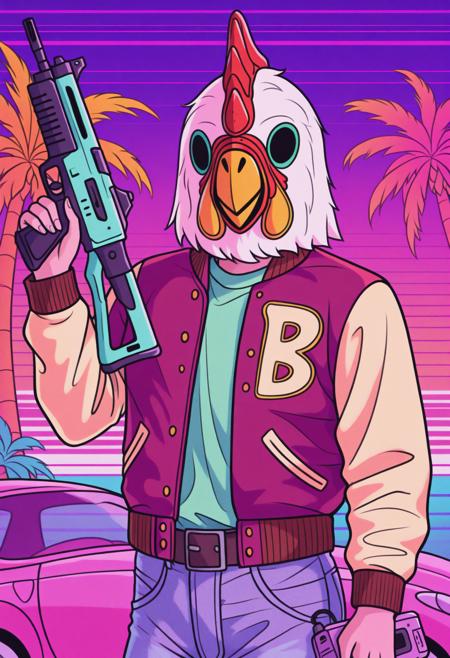 Jacket | Hotline Miami | [IllustriousXL]