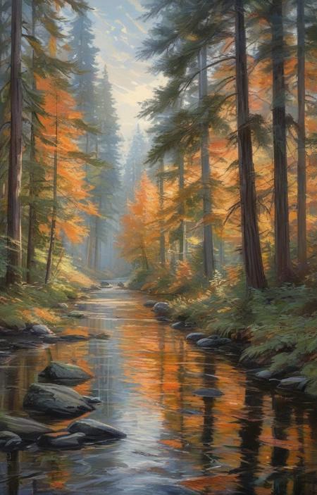 A flowing vector art that is better paired with forests and rivers - tangbohu [SDXL] 62版本v1.0 (ID: 665638)