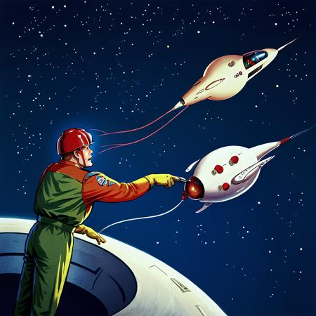 Captain Condor - Retro 50s Comic Style (Pony SDXL)