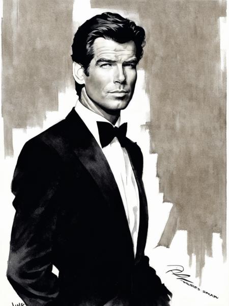 Pierce Brosnan as James Bond SDXL