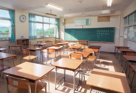 学校の教室 / Japanese School Classroom PONY