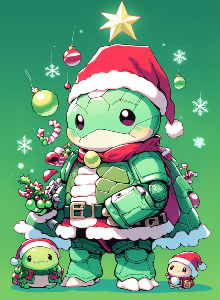 Santa Turtle Overlords XL