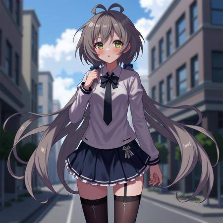 黑白连衣裙洛天依（Luo Tianyi with white and black dress）