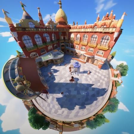 miniplanet style 微缩星球全景