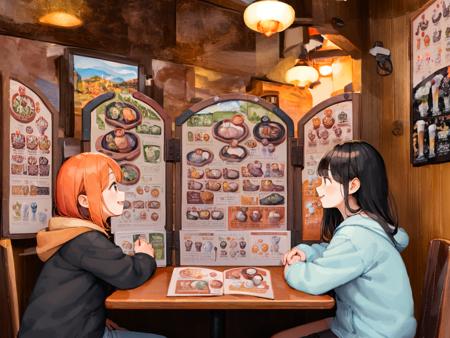 Bikkuri Donkey Wooden Menu Board Lora SDXL