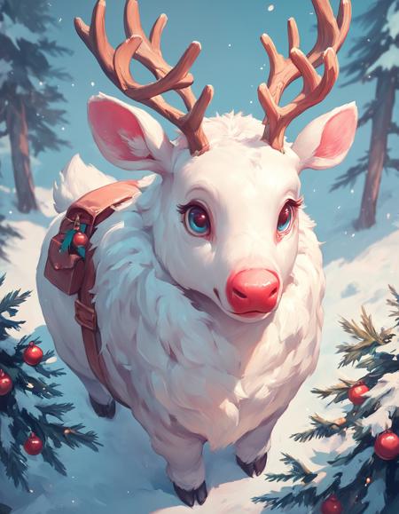 Winter's Brush, Christmas Painting Style