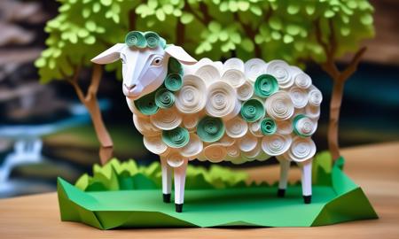 XL Realistic paper carving art style
