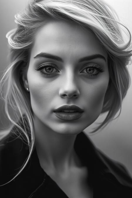 Flux Dramatic Black and White LoRA