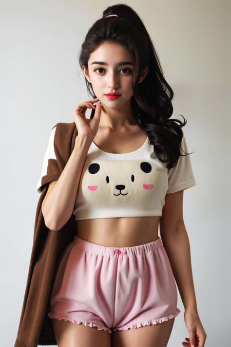 1.5 & Pony | Kawaii Pajama with Animal Face on Top版本SD 1.5 (ID: 494720)